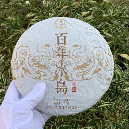 Шу пуэр Bai Nian Bing Dao 2019 год блин 357 г